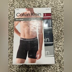 NEW CALVIN KLEIN MENS MICROFIBER BOXER BRIEF SIZE: XL